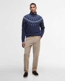 Hewton Fair Isle Roll Neck Jumper Navy