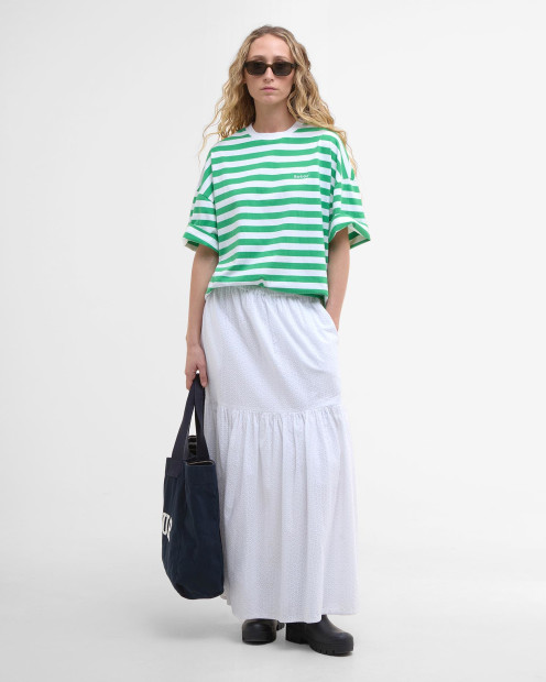 T-shirt oversize Abby con motivo a righe 