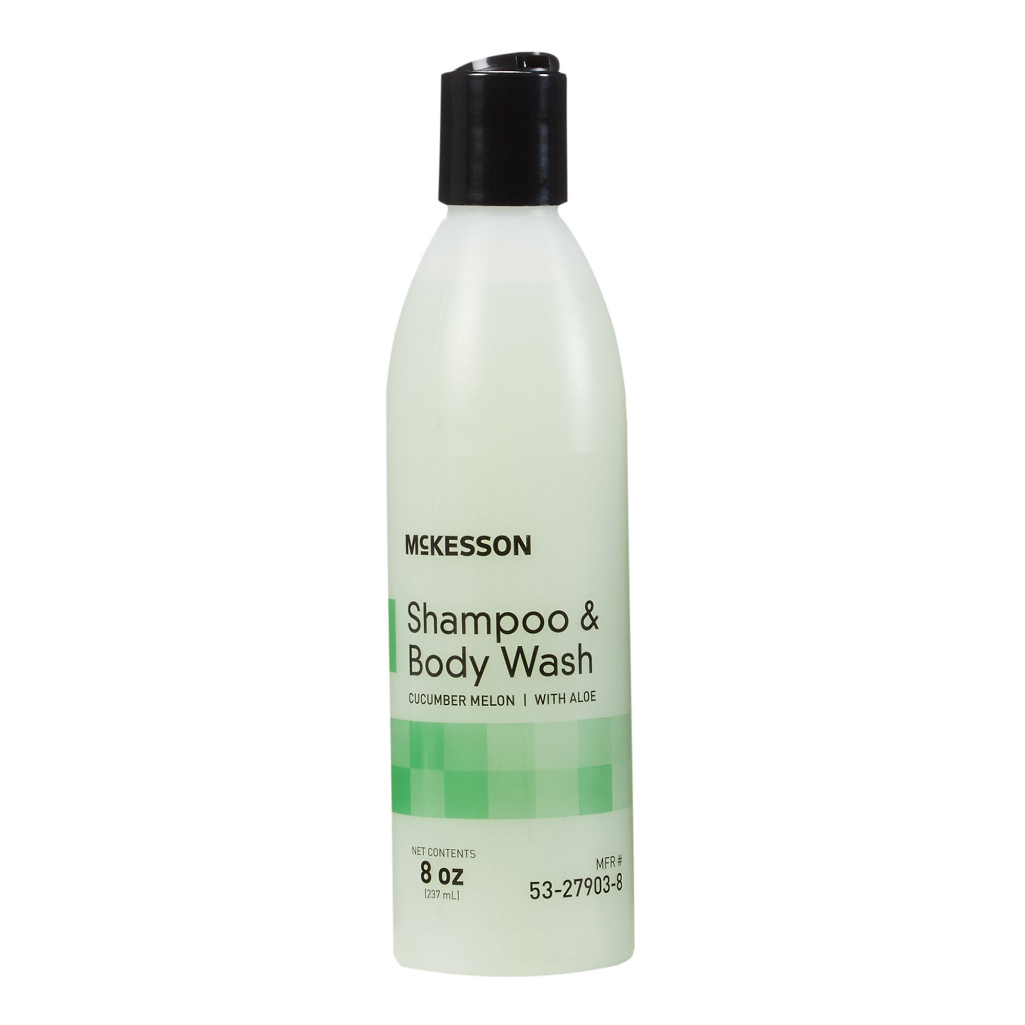 McKesson Shampoo and Body Wash, Cucumber Melon Scent, 8 oz. Squeeze Bottle