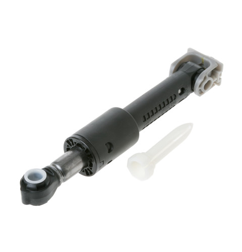 Clothes washer shock absorber and damper pin assembly