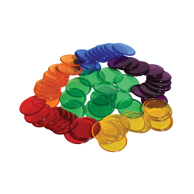 Transparent Counters - .75" - Set of 1,000