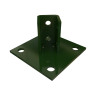 6-Hole Perma Green Steel Post Base