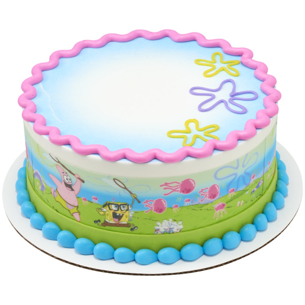 SpongeBob SquarePants Jellyfish Fields PhotoCake® Edible Image® Strips
