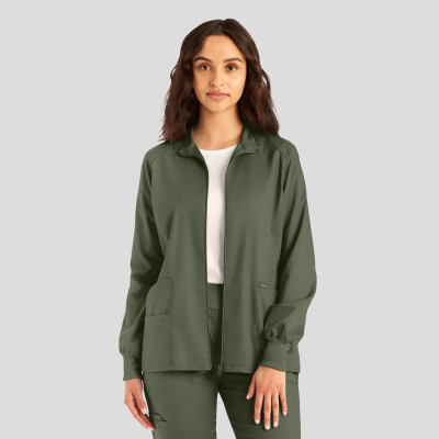 Landau ProFlex Women&#8216;s 3-Pocket Scrub Jacket-Landau
