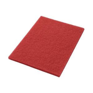 Hillyard, Trident®, Buff, Red, 14"x28" Rectangle Floor Pad