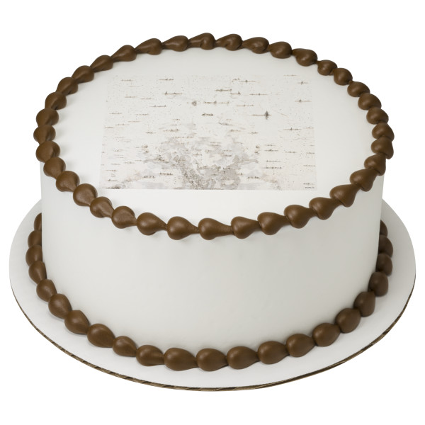 Birch Bark PhotoCake® Edible Image®
