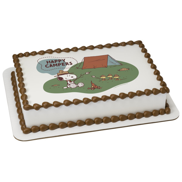 Peanuts® Snoopy® Happy Campers PhotoCake® Edible Image®