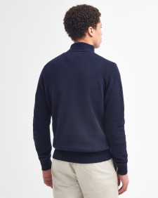 Maglione con mezza zip in lana d'agnello Essential 