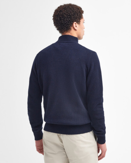 Maglione con mezza zip in lana d'agnello Essential