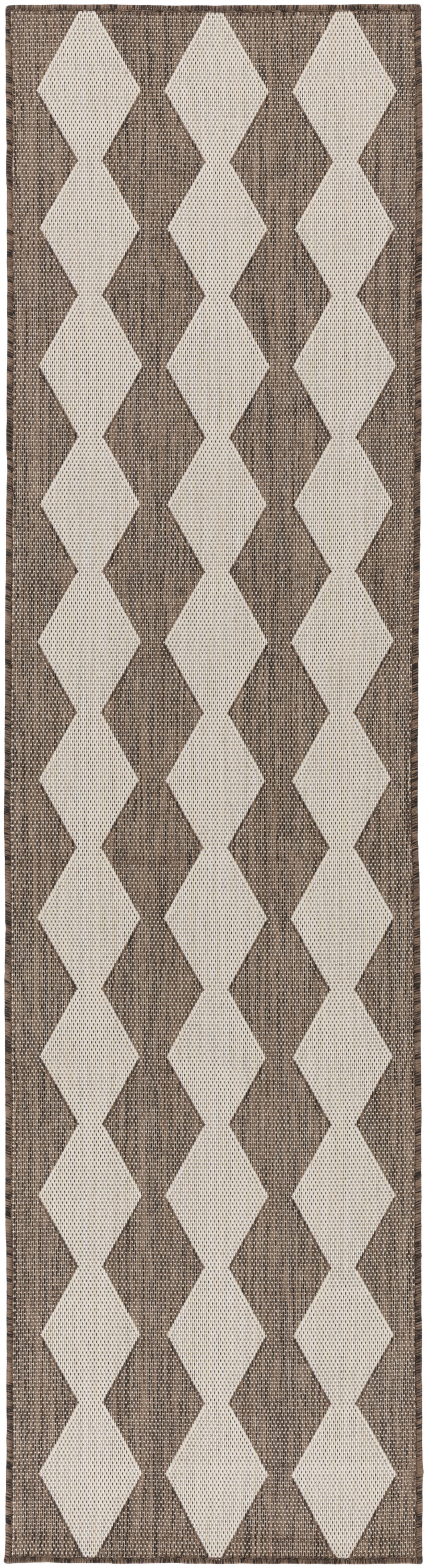 Nourison Positano 2'2" x 10' Natural Modern Rug