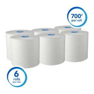 Kimberly Clark, Kleenex, 700ft Roll Towel, 1 ply, White