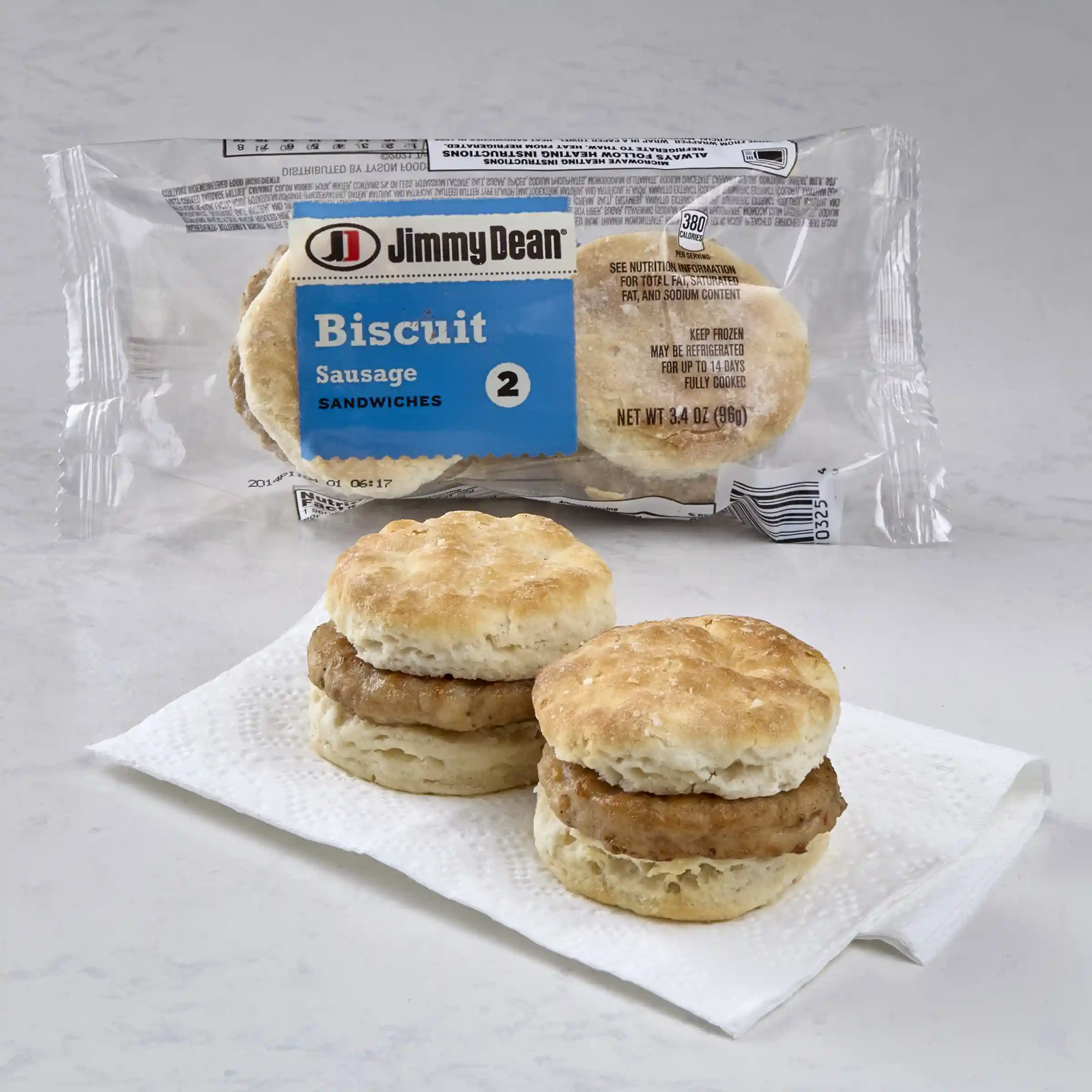 Jimmy Dean® Individually Wrapped Sausage Biscuit, Twin Pack https://images.salsify.com/image/upload/s--A1E2oFdL--/q_25/ggnycwylhvxtqxiwqvjr.webp