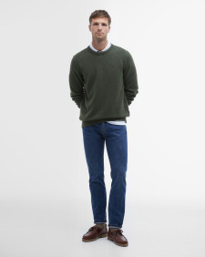 Essential Tisbury Crew-Neck Jumper Forest