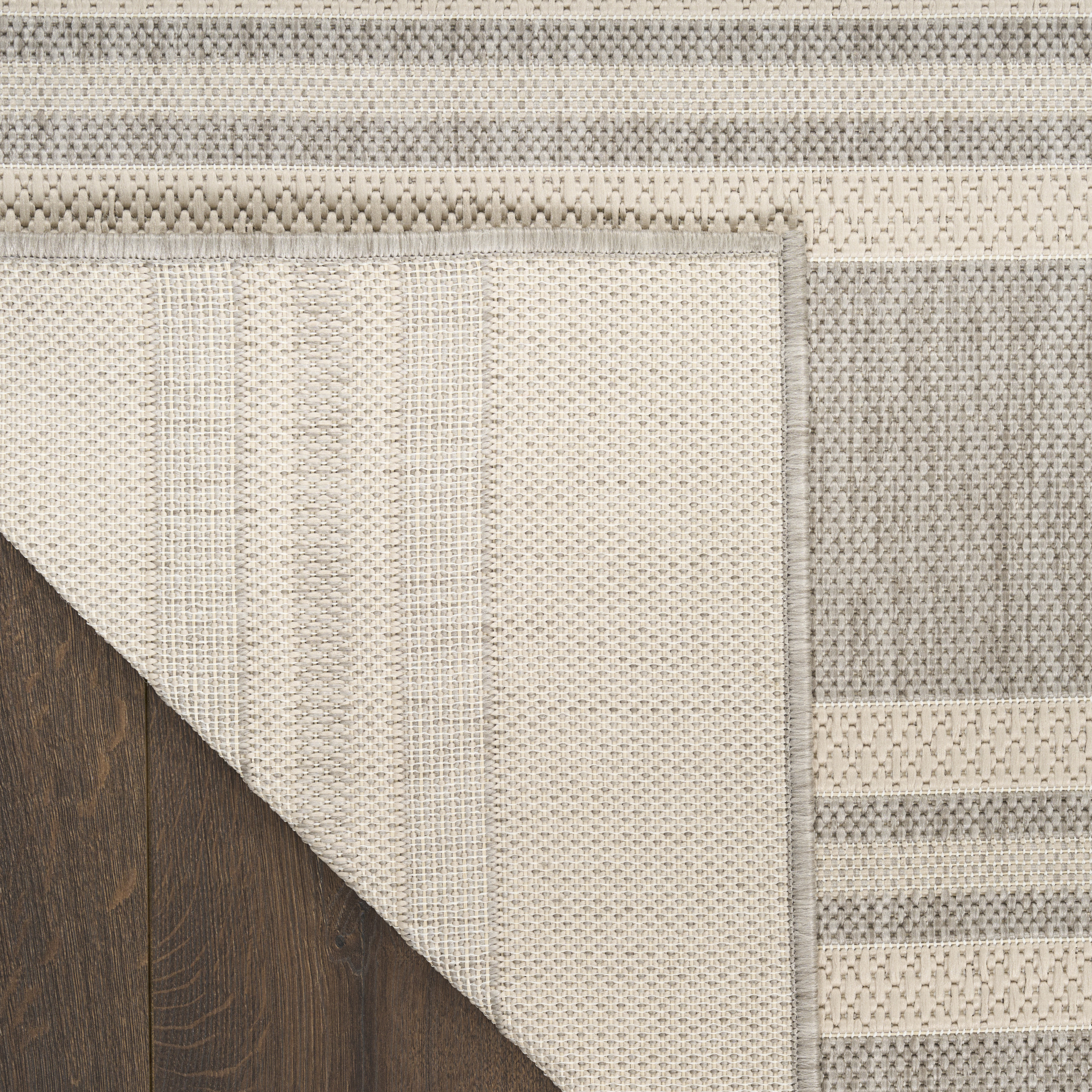 Nourison Horizon Indoor/Outdoor 5' x 7' Grey Modern Rug