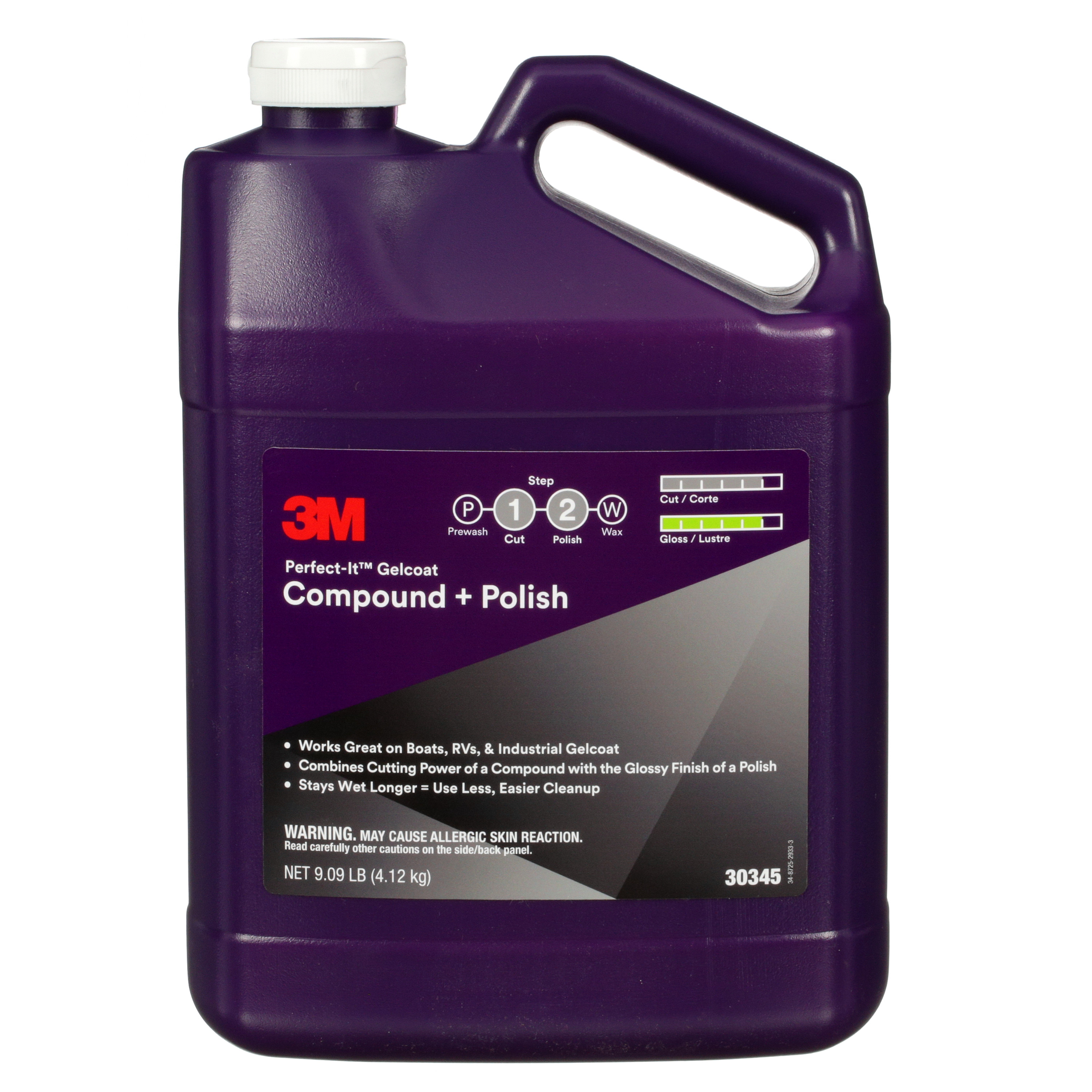 SKU 7100223173 | 3M™ Perfect-It™ Gelcoat Compound + Polish 30345