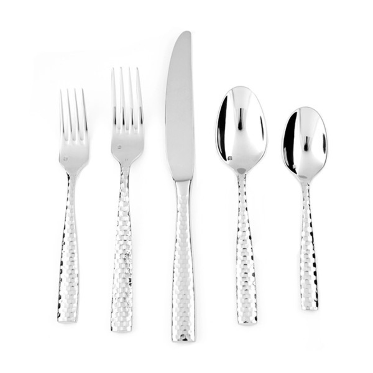 Lucca Faceted 5pc Place Setting