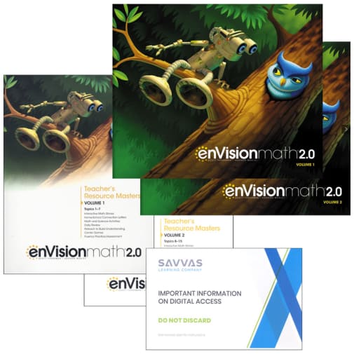 EnVision Math 2.0 1st Grade Homeschool Bundle (2017 Edition)