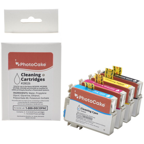 Printer Cleaning Cartridges - Epson XP-2100E, XP-2830E, XP-2850E, XP-4100E PhotoCake® Ink