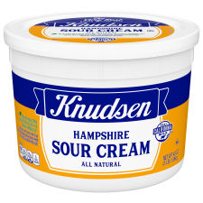 Knudsen Hampshire 100% Natural Sour Cream, 48 oz Tub