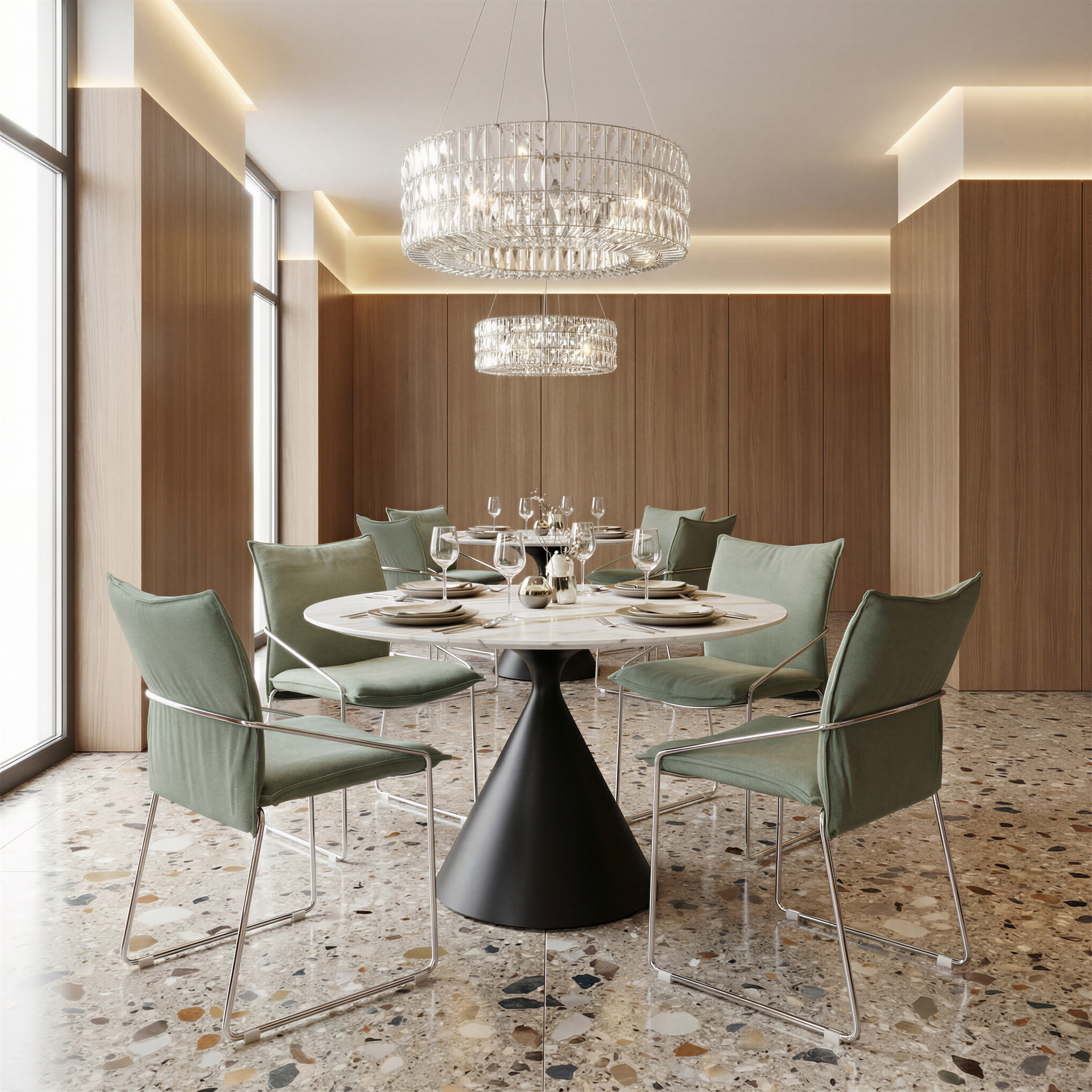 Pola Dining Chair (Set of 2) Green product image