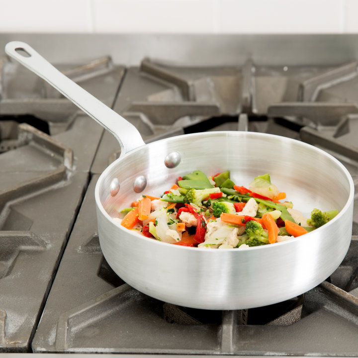 2-quart Wear-Ever® Classic Select® heavy-duty sauté pan in natural finish