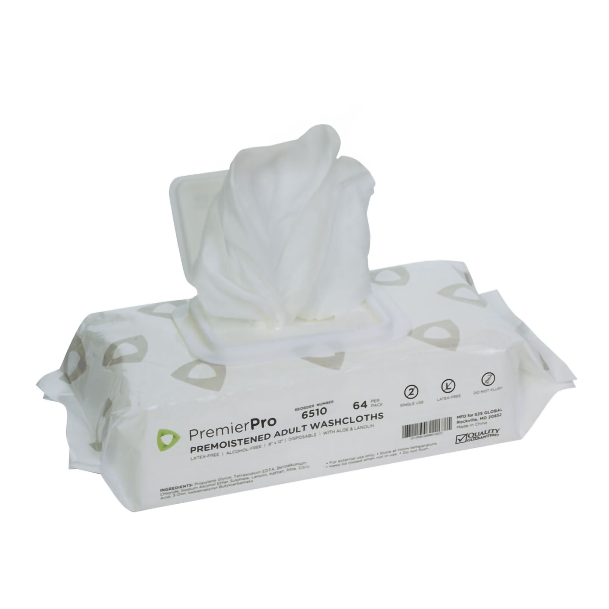 S2S Global Personal Cleansing Wipe PremierPro™ Soft Pack Fresh Scent 64 Count