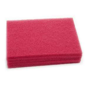 Nilfisk,  Cleaner Rectangular Floor Pad, 14"x20, Red