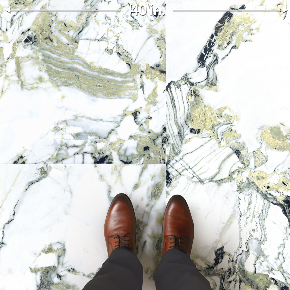 Touche Jade 23-1/2 in. x 47-1/8 in. Porcelain Floor and Wall Tile