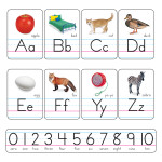 TREND Photo Alphabet Cards Zaner-Bloser Manuscript Bulletin Board Set T-721
