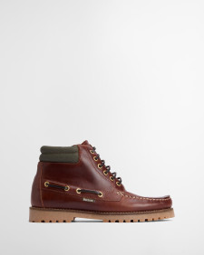 Re-Engineered Tiller Moccasin Boots Mahogany