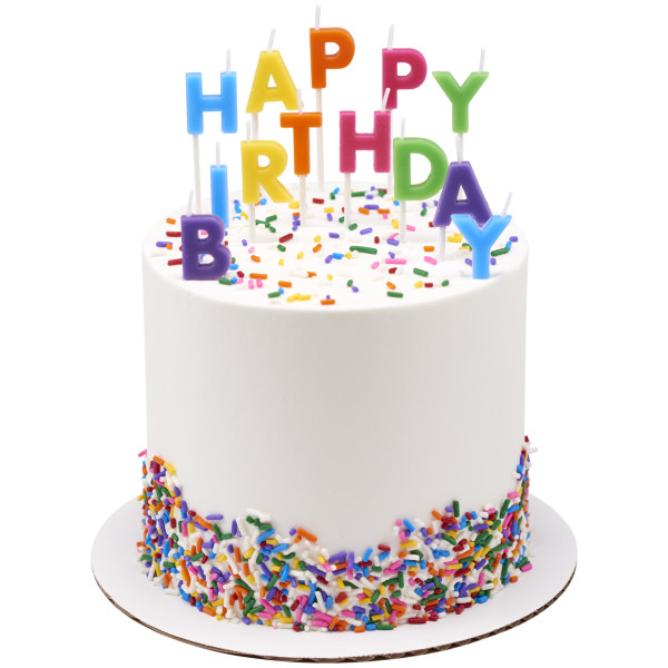 Happy Birthday Letters Bright Specialty Candles