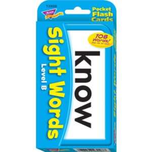 Sight Words &ndash; Level B Pocket Flash Cards