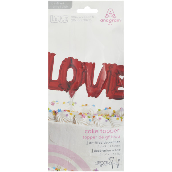 Inflatable Red LOVE Anagram® Cake Pic