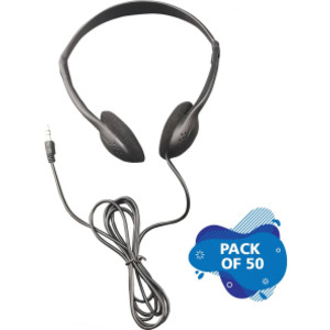 Personal Economical Headphones, 50 Pack