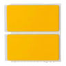 Polyester Rectangular Label, Gloss, Acrylic-Foam Backed, Yellow, 1 H x 2 W in.