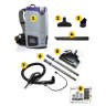 ProTeam, GoFit 6 PH w/ Commercial Power Nozzle Kit, 12", Backpack Vacuum