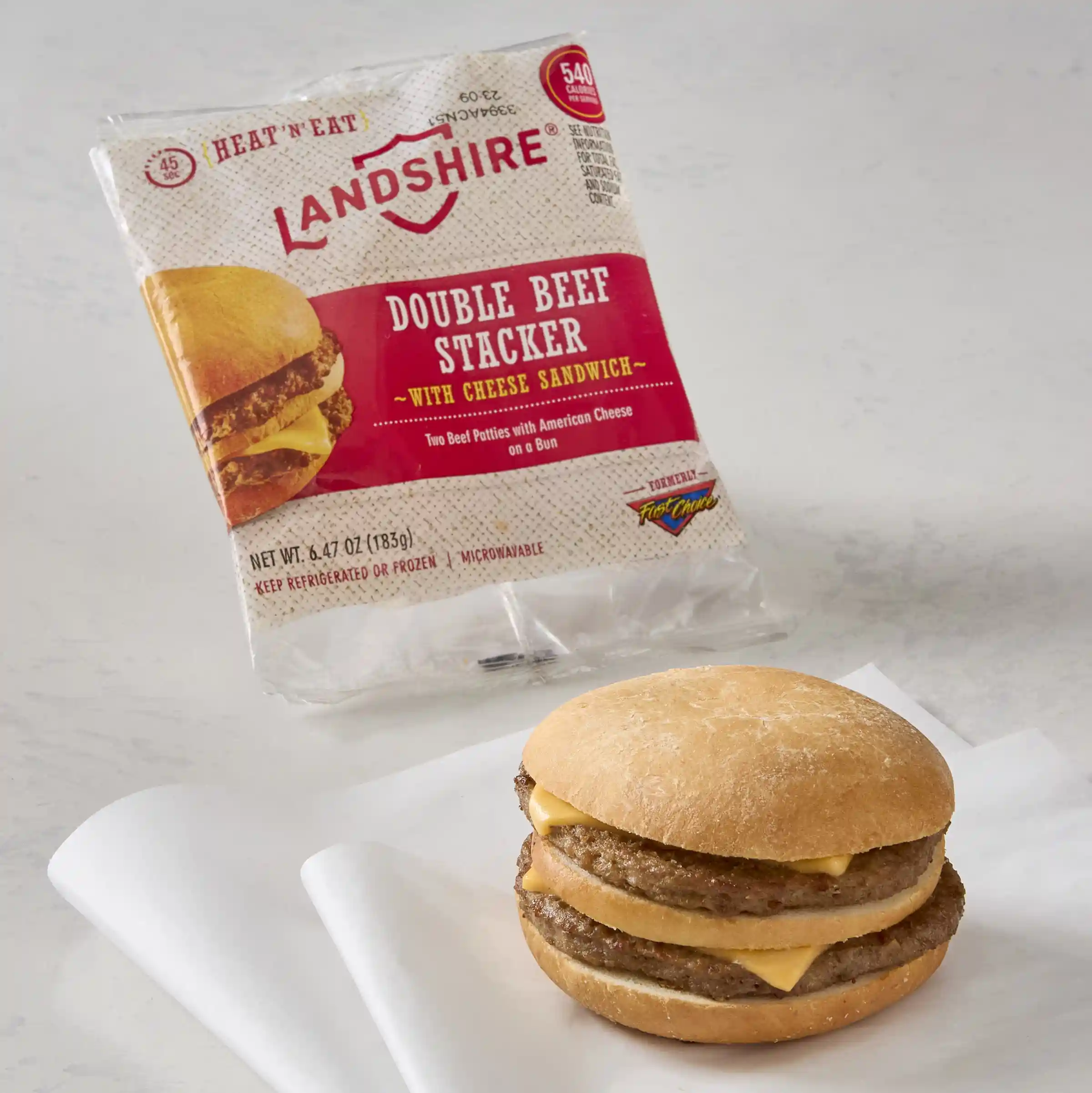 Fast Choice® Double Beef Stacker with Cheese_image_1