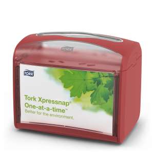 Tork, N4 Xpressnap® Tabletop,  Napkin Dispenser, Red
