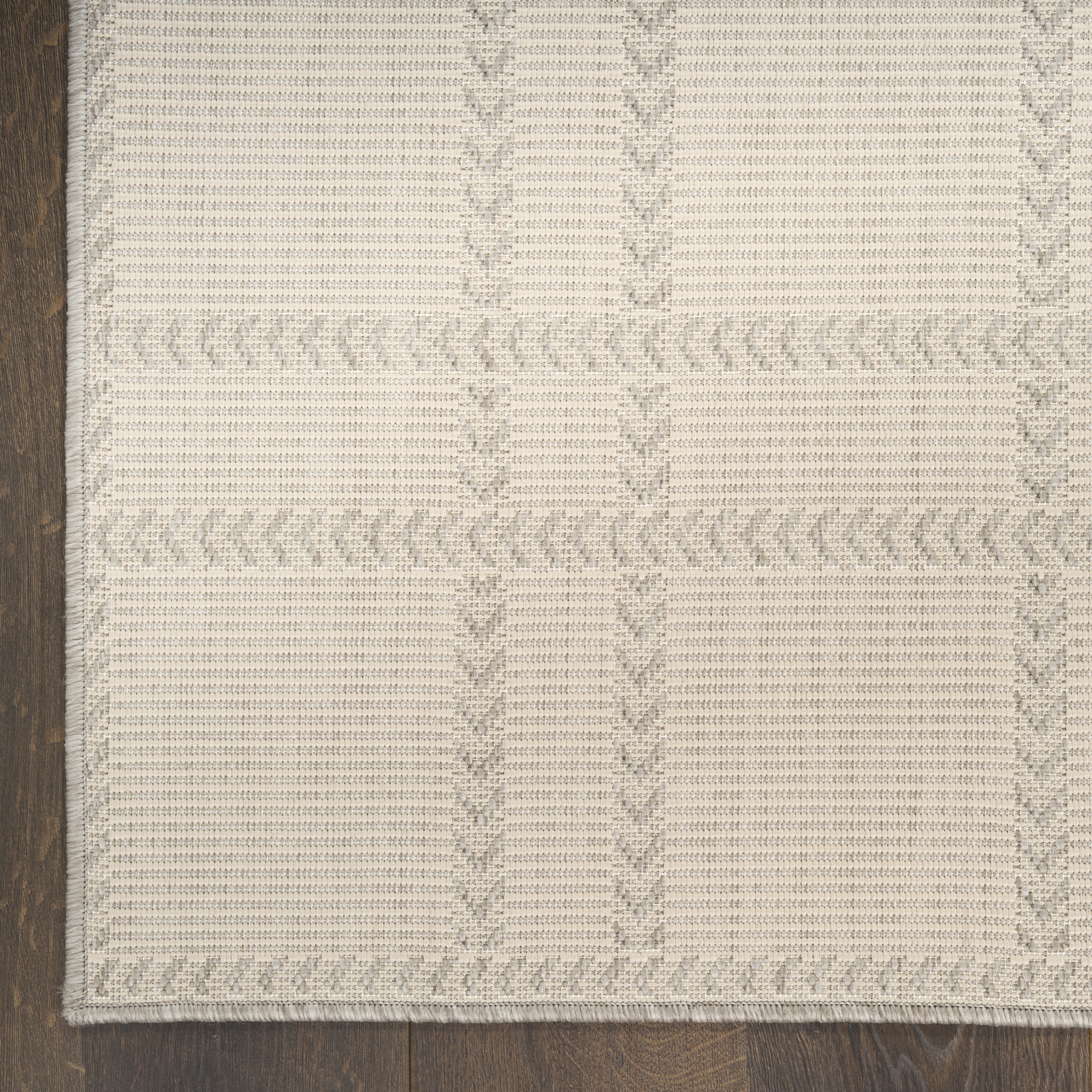 Nourison Horizon Indoor/Outdoor 9' x 12' Grey Modern Rug
