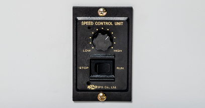 Control the belt speed with the turn of a dial.
