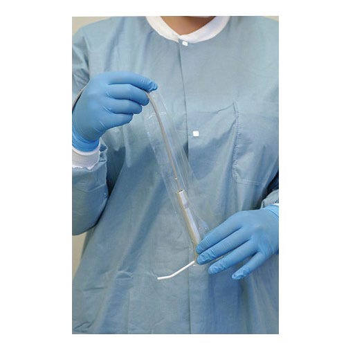 Syringe Sleeves Without Opening, 2.5" x 10", Clear - 500/Box