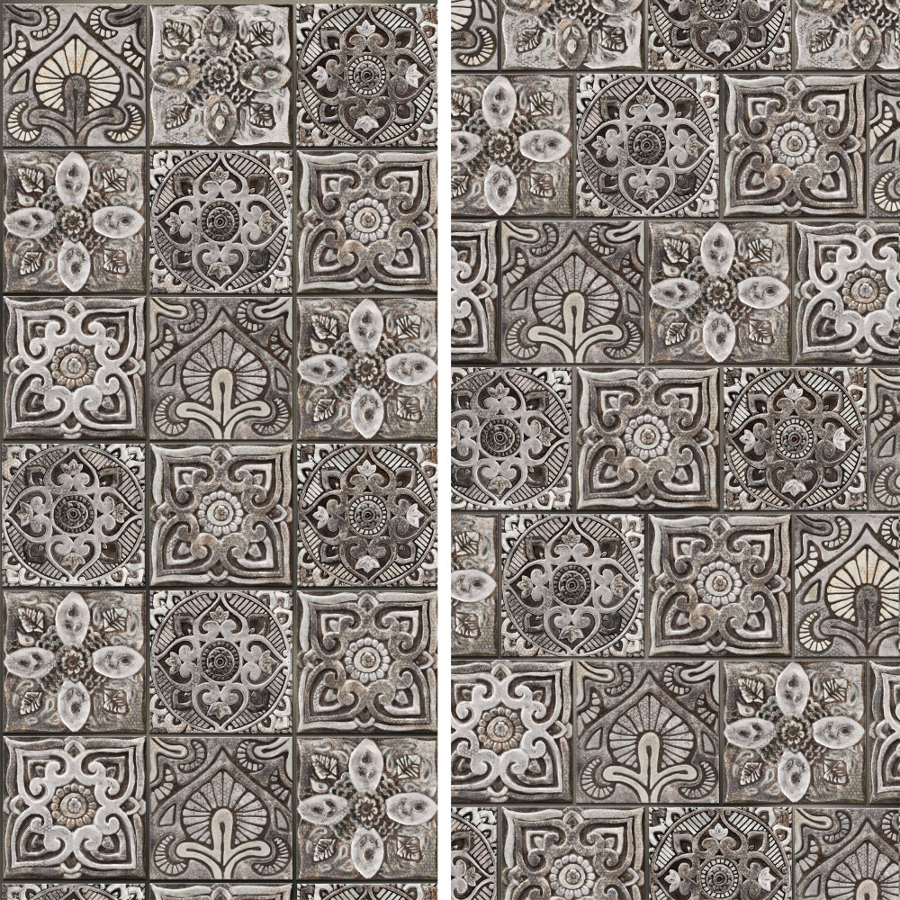 Mandala Decor Mix Mystikos 7-7/8 in. x 7-7/8 in. Ceramic Wall Tile