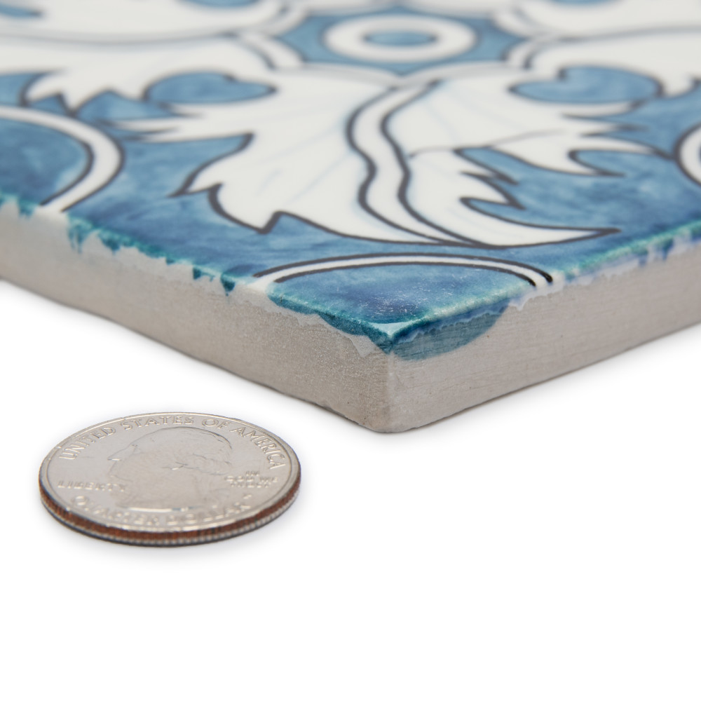 Provincial Deco Monte Real 6 in. x 6 in. Porcelain Wall Tile