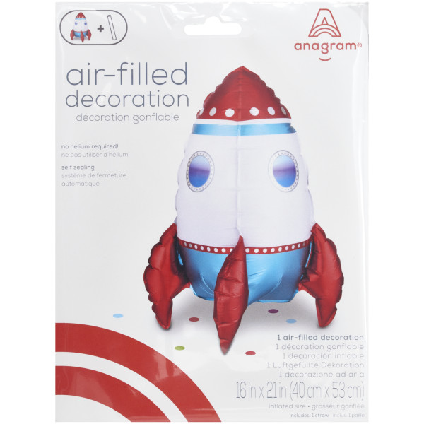 Standing Rocket Ship Anagram® Tabletop Decoration