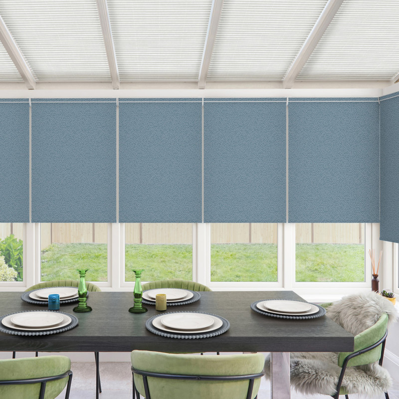 Storm Teal Roller Blind