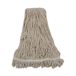 Boardwalk, Premium Standard Pro Loop Cotton Looped-End Wet Mop Head with 5" Headband, 32 oz, White