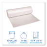 Boardwalk,  LLDPE Liner, 45 gal Capacity, 40 in Wide, 46 in High, 1.4 Mils Thick, Clear