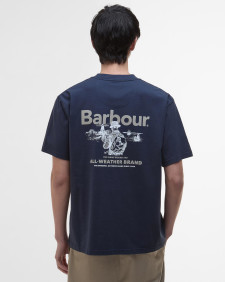 T-shirt oversize con stampa Outdoors 