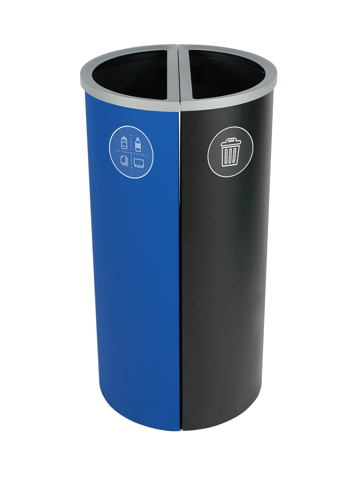 SPECTRUM – Double – Kit – Mixed Recyclables-Waste – Full – Blue-Black