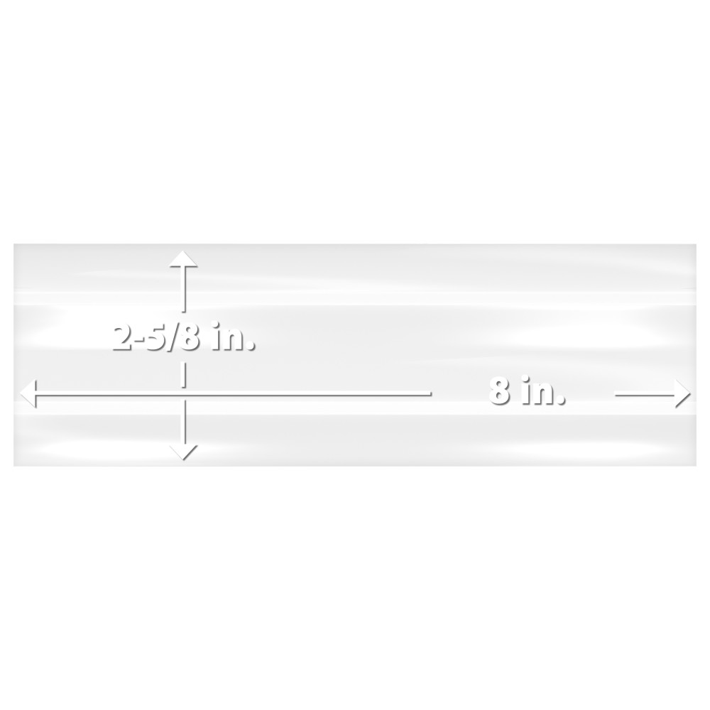 Crown Heights Maori Glossy White 2-5/8 in. x 7-7/8 in. Ceramic Wall Tile